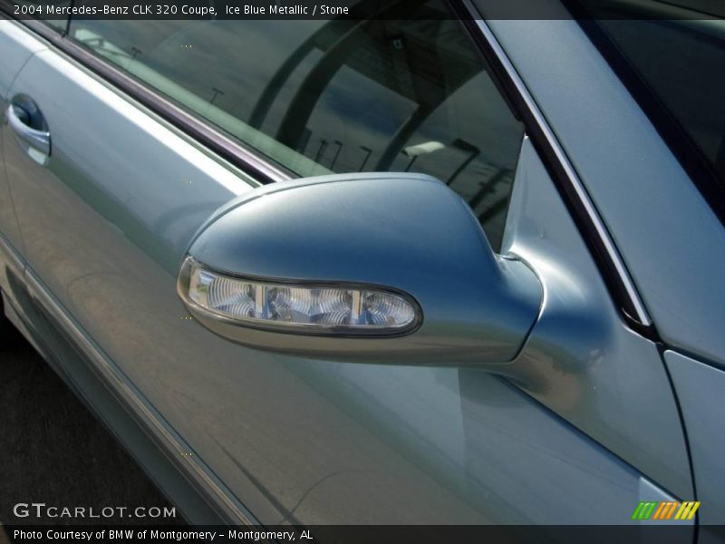 Ice Blue Metallic / Stone 2004 Mercedes-Benz CLK 320 Coupe