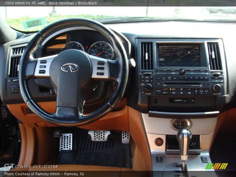 Black Obsidian / Brick/Black 2004 Infiniti FX 45 AWD