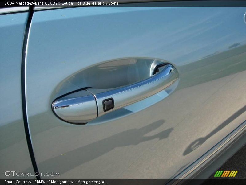 Ice Blue Metallic / Stone 2004 Mercedes-Benz CLK 320 Coupe