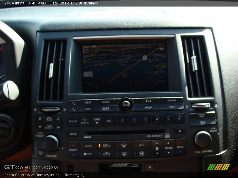 Black Obsidian / Brick/Black 2004 Infiniti FX 45 AWD