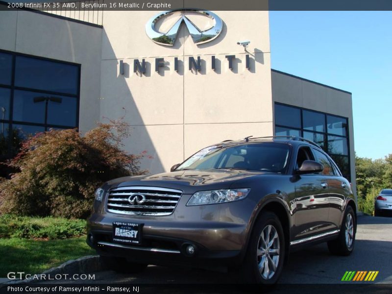 Beryllium 16 Metallic / Graphite 2008 Infiniti FX 35 AWD