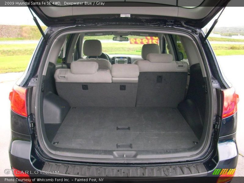 Deepwater Blue / Gray 2009 Hyundai Santa Fe SE 4WD
