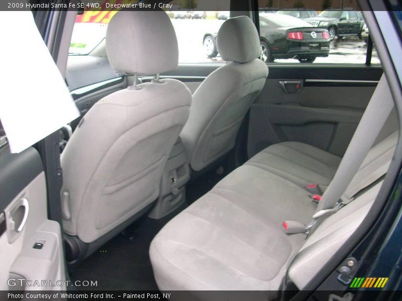Deepwater Blue / Gray 2009 Hyundai Santa Fe SE 4WD