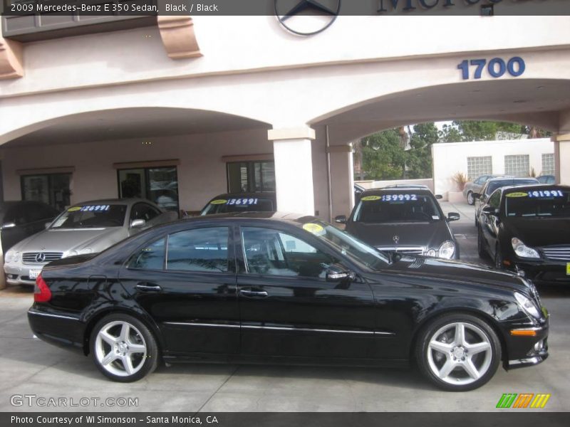 Black / Black 2009 Mercedes-Benz E 350 Sedan
