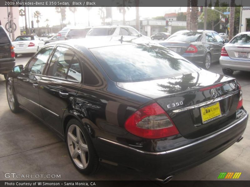 Black / Black 2009 Mercedes-Benz E 350 Sedan