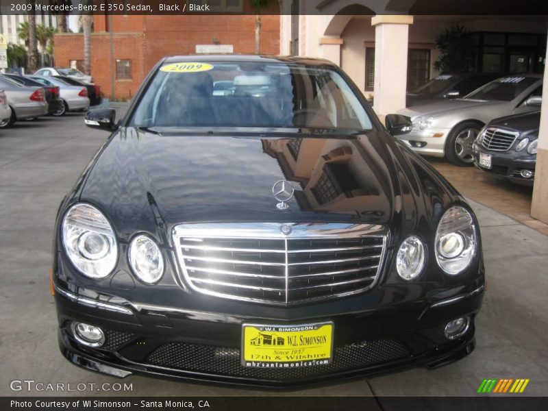 Black / Black 2009 Mercedes-Benz E 350 Sedan
