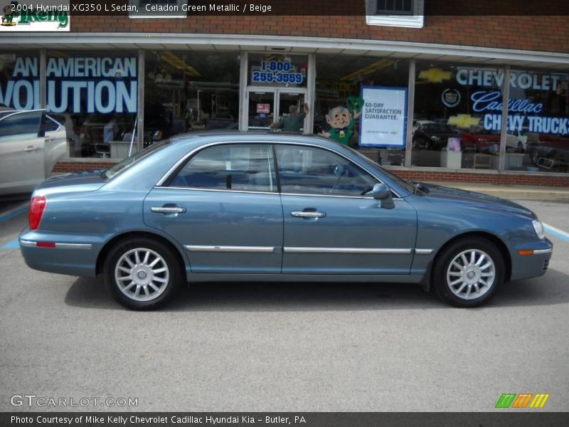 Celadon Green Metallic / Beige 2004 Hyundai XG350 L Sedan