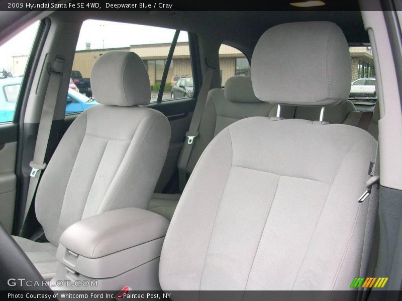 Deepwater Blue / Gray 2009 Hyundai Santa Fe SE 4WD