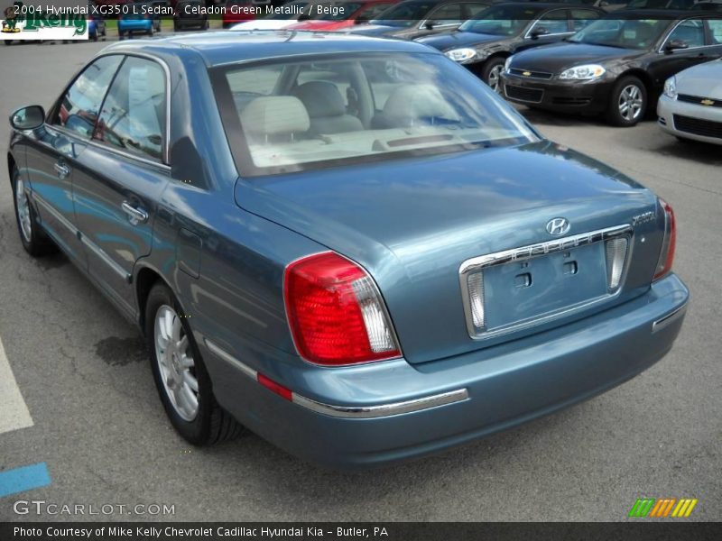 Celadon Green Metallic / Beige 2004 Hyundai XG350 L Sedan