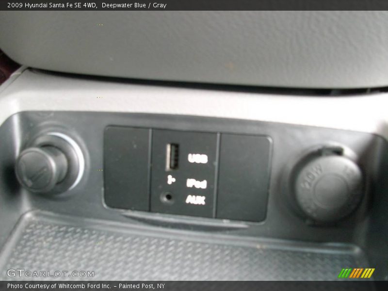Deepwater Blue / Gray 2009 Hyundai Santa Fe SE 4WD