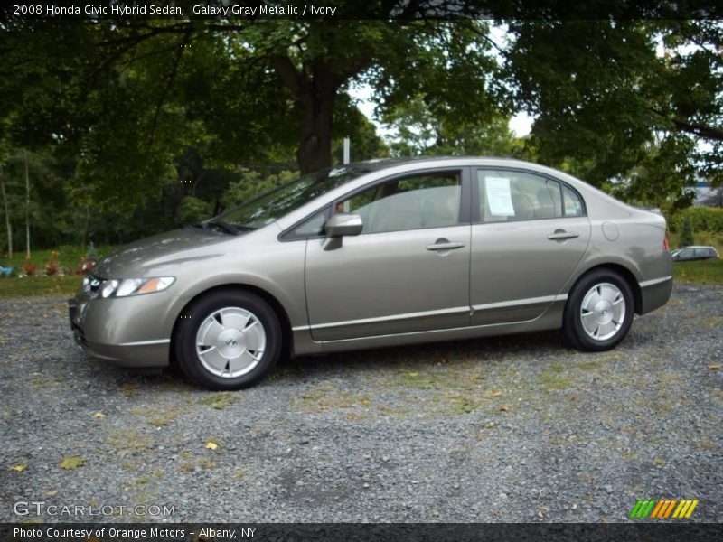 Galaxy Gray Metallic / Ivory 2008 Honda Civic Hybrid Sedan