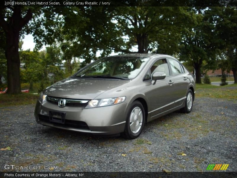 Galaxy Gray Metallic / Ivory 2008 Honda Civic Hybrid Sedan