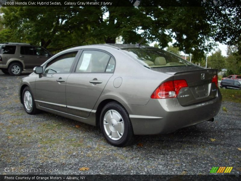 Galaxy Gray Metallic / Ivory 2008 Honda Civic Hybrid Sedan