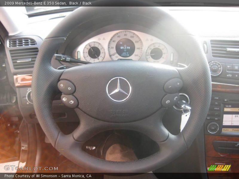 Black / Black 2009 Mercedes-Benz E 350 Sedan