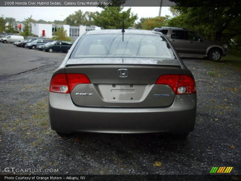 Galaxy Gray Metallic / Ivory 2008 Honda Civic Hybrid Sedan