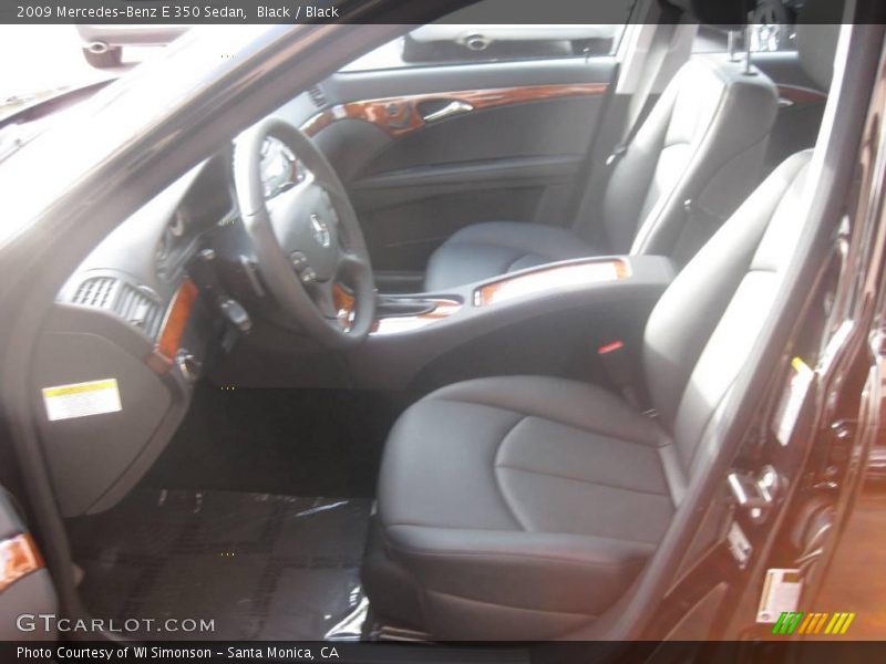 Black / Black 2009 Mercedes-Benz E 350 Sedan
