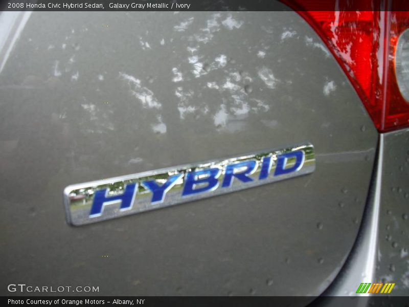 Galaxy Gray Metallic / Ivory 2008 Honda Civic Hybrid Sedan