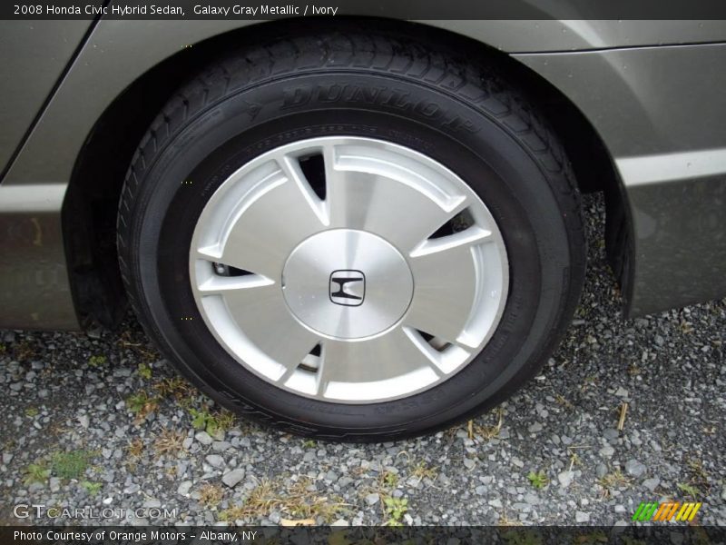 Galaxy Gray Metallic / Ivory 2008 Honda Civic Hybrid Sedan