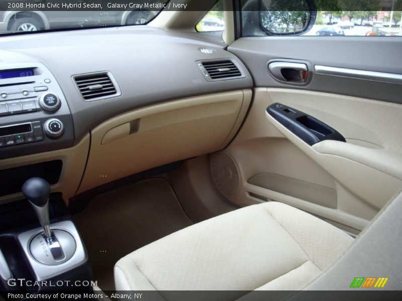 Galaxy Gray Metallic / Ivory 2008 Honda Civic Hybrid Sedan