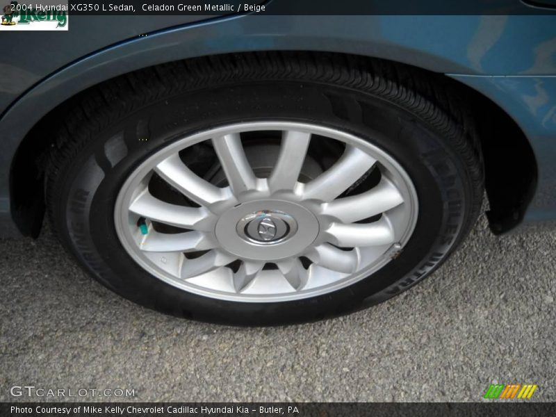 Celadon Green Metallic / Beige 2004 Hyundai XG350 L Sedan