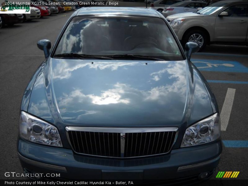 Celadon Green Metallic / Beige 2004 Hyundai XG350 L Sedan