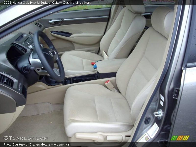 Galaxy Gray Metallic / Ivory 2008 Honda Civic Hybrid Sedan