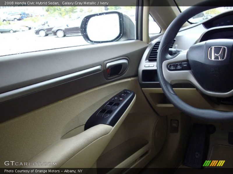 Galaxy Gray Metallic / Ivory 2008 Honda Civic Hybrid Sedan