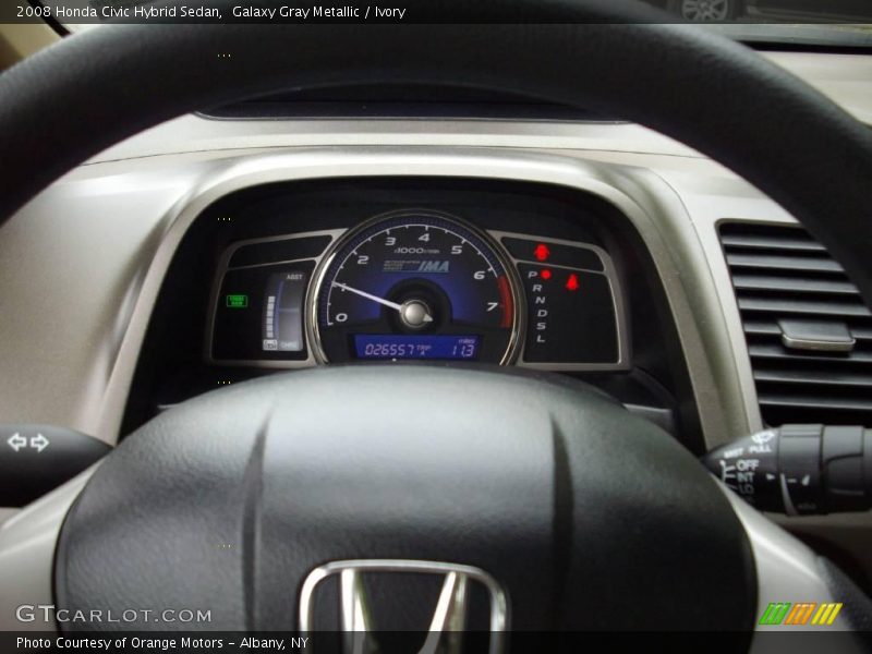 Galaxy Gray Metallic / Ivory 2008 Honda Civic Hybrid Sedan