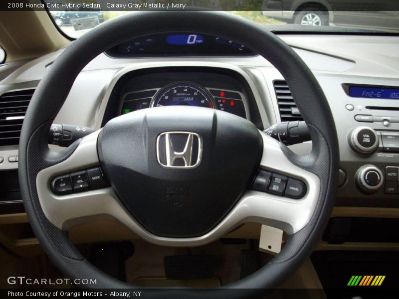 Galaxy Gray Metallic / Ivory 2008 Honda Civic Hybrid Sedan