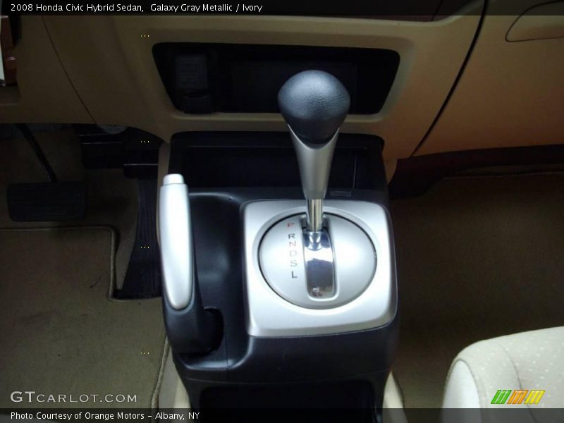 Galaxy Gray Metallic / Ivory 2008 Honda Civic Hybrid Sedan