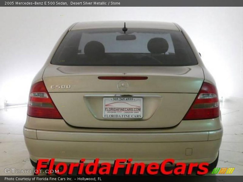 Desert Silver Metallic / Stone 2005 Mercedes-Benz E 500 Sedan