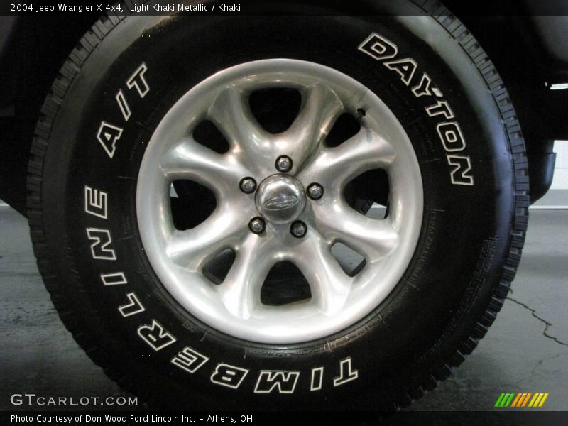 Light Khaki Metallic / Khaki 2004 Jeep Wrangler X 4x4