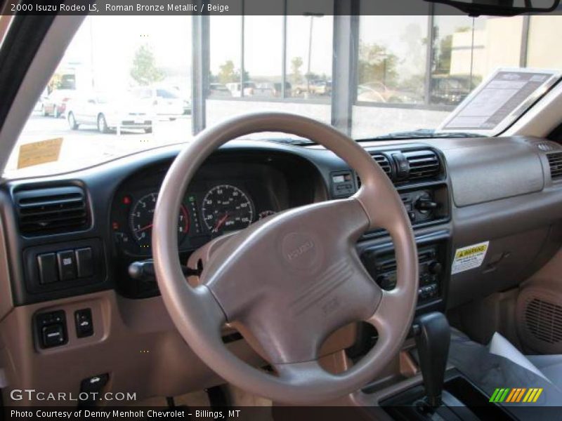 Roman Bronze Metallic / Beige 2000 Isuzu Rodeo LS