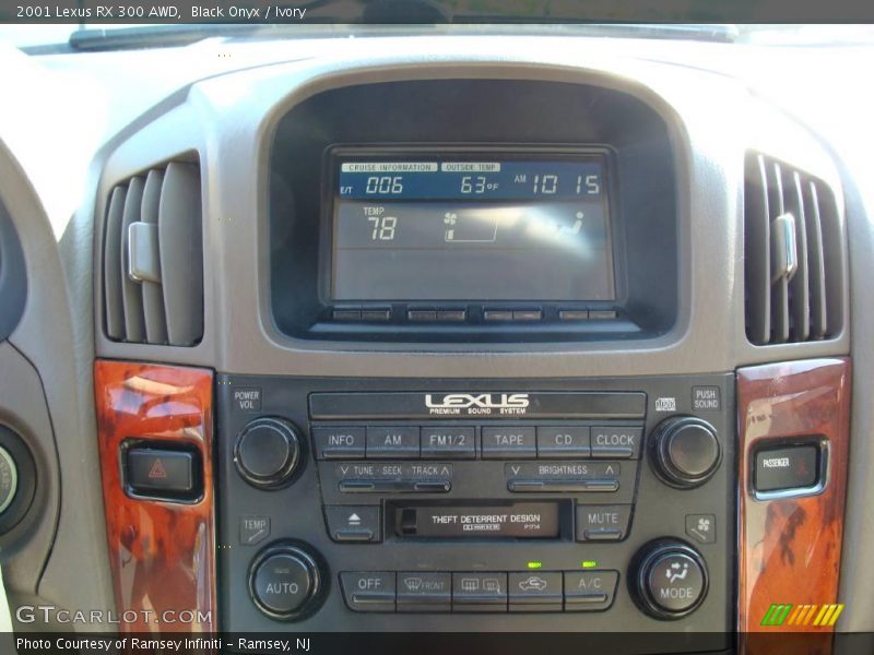 Black Onyx / Ivory 2001 Lexus RX 300 AWD