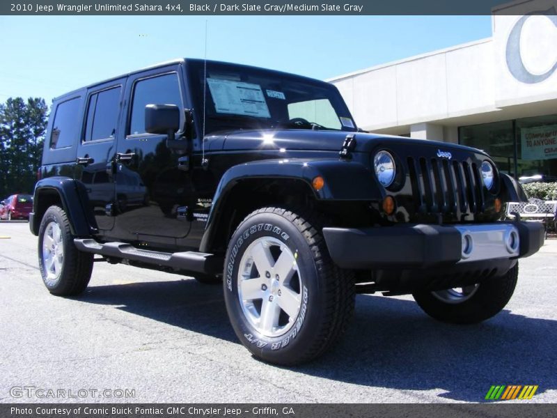 Black / Dark Slate Gray/Medium Slate Gray 2010 Jeep Wrangler Unlimited Sahara 4x4