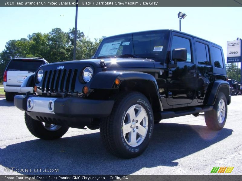 Black / Dark Slate Gray/Medium Slate Gray 2010 Jeep Wrangler Unlimited Sahara 4x4