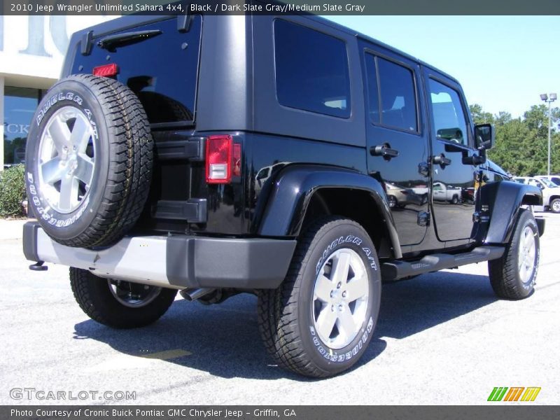 Black / Dark Slate Gray/Medium Slate Gray 2010 Jeep Wrangler Unlimited Sahara 4x4