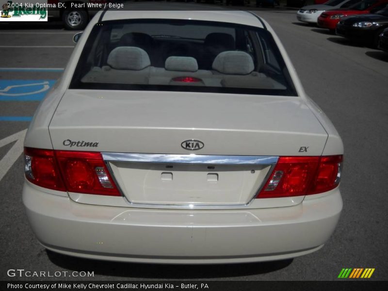 Pearl White / Beige 2004 Kia Optima EX