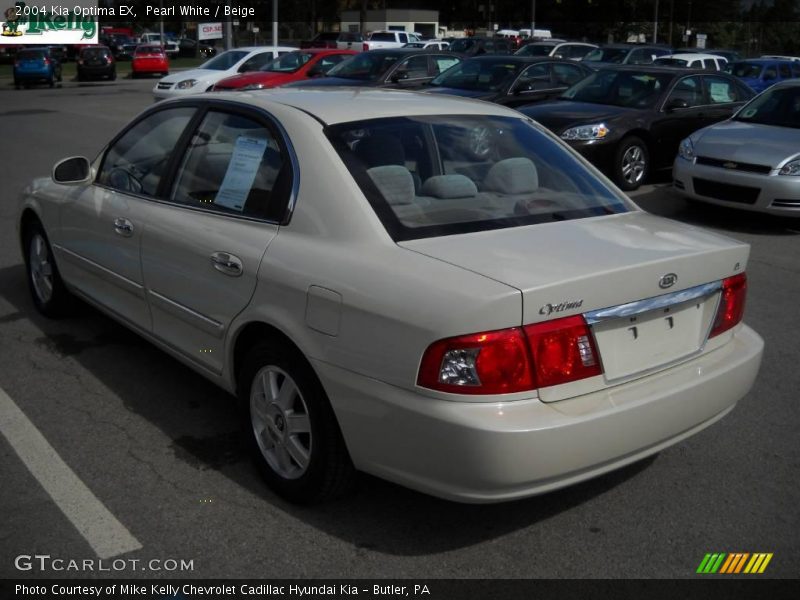Pearl White / Beige 2004 Kia Optima EX