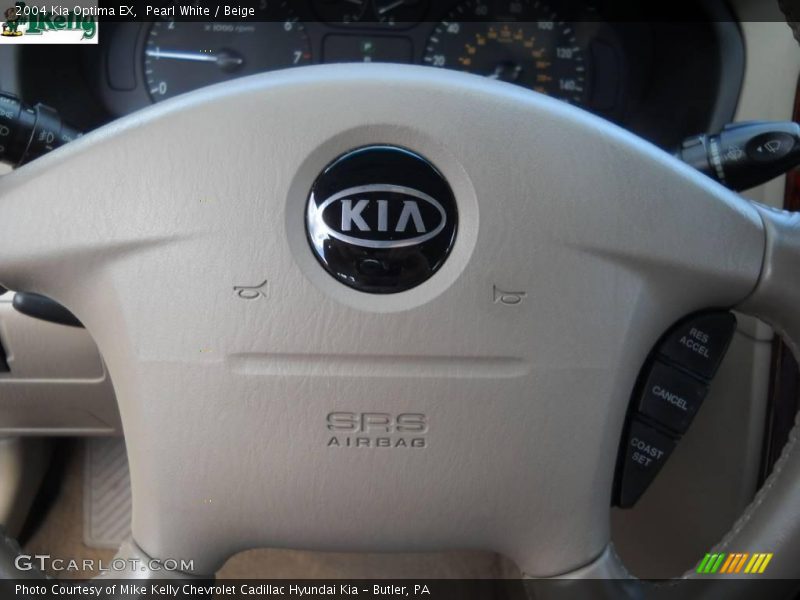 Pearl White / Beige 2004 Kia Optima EX