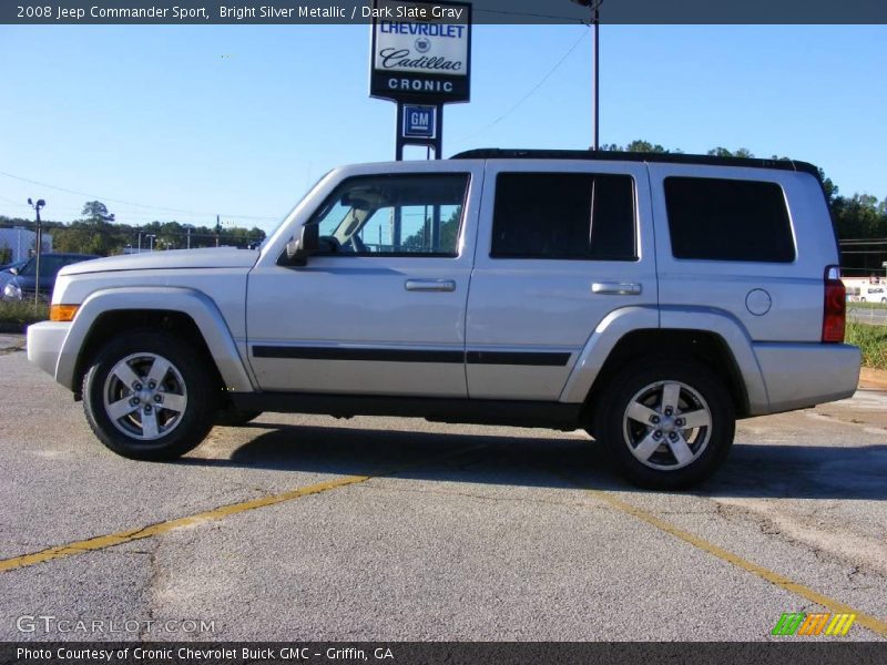 Bright Silver Metallic / Dark Slate Gray 2008 Jeep Commander Sport