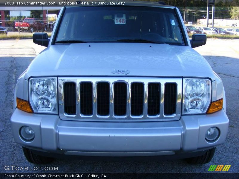 Bright Silver Metallic / Dark Slate Gray 2008 Jeep Commander Sport