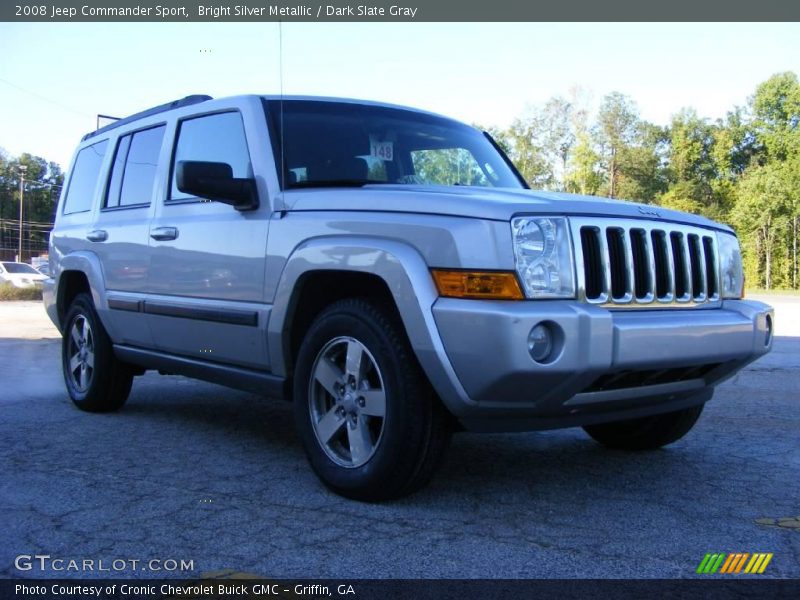 Bright Silver Metallic / Dark Slate Gray 2008 Jeep Commander Sport