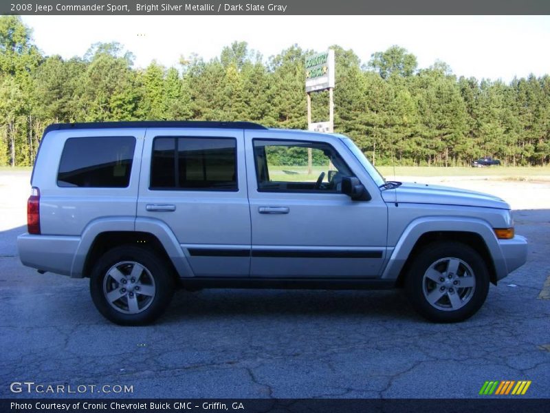 Bright Silver Metallic / Dark Slate Gray 2008 Jeep Commander Sport