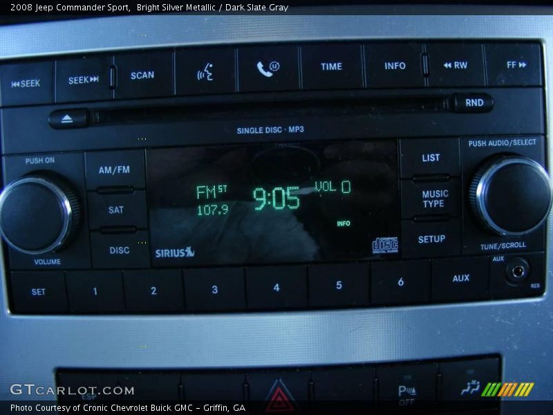 Bright Silver Metallic / Dark Slate Gray 2008 Jeep Commander Sport