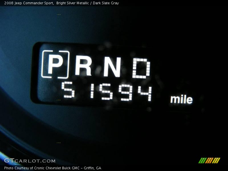 Bright Silver Metallic / Dark Slate Gray 2008 Jeep Commander Sport