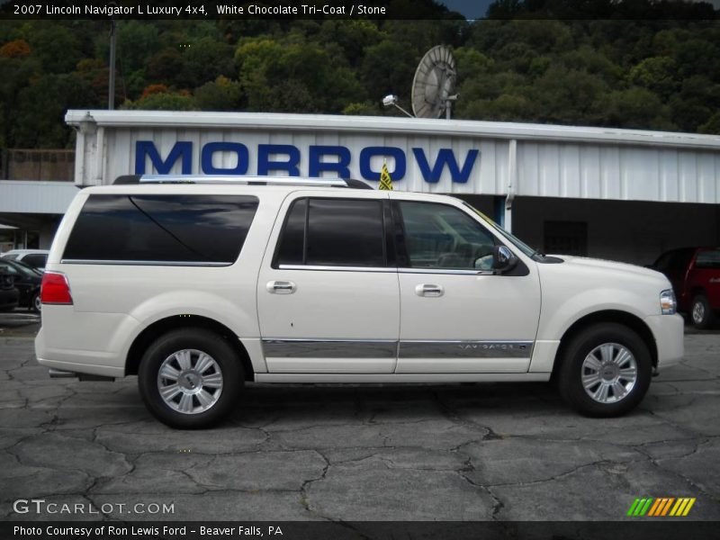 White Chocolate Tri-Coat / Stone 2007 Lincoln Navigator L Luxury 4x4