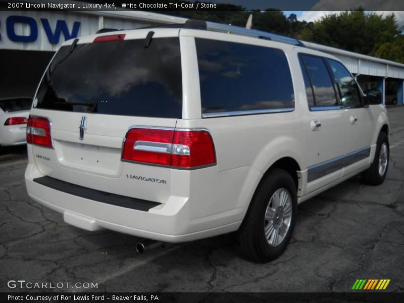 White Chocolate Tri-Coat / Stone 2007 Lincoln Navigator L Luxury 4x4