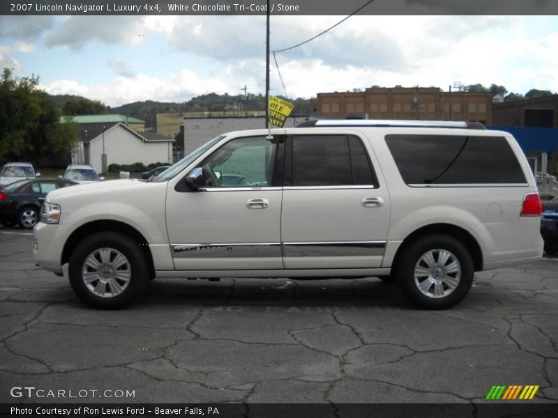 White Chocolate Tri-Coat / Stone 2007 Lincoln Navigator L Luxury 4x4