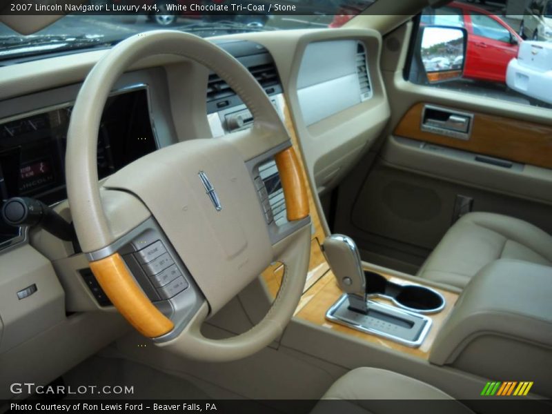 White Chocolate Tri-Coat / Stone 2007 Lincoln Navigator L Luxury 4x4